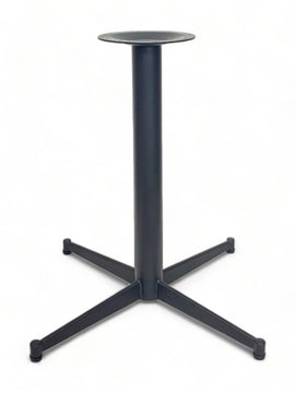 Black Steel Cross and T Table Base – SB522 – 28-inch dining height