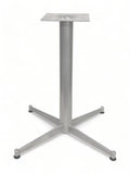 Silver Steel Cross and T Table Base – SG3030 – 28-inch dining height
