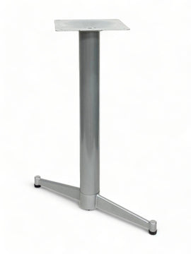Silver Steel Cross and T Table Base – SG522 – 28-inch dining height