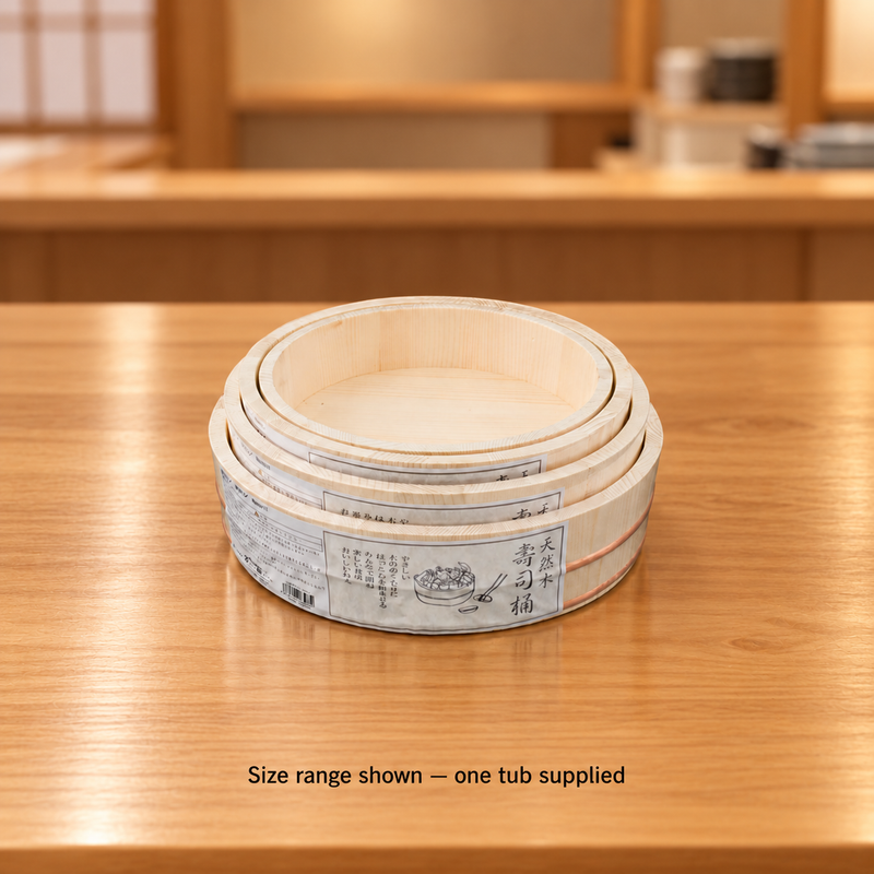 SK rice tub size range shown; one 11¾-inch SK30 tub supplied