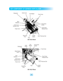 German Knife original light-duty slicer component page. The upper diagram is explicitly GS-12LD; the lower GS-10LD diagram is a separately labeled reference.