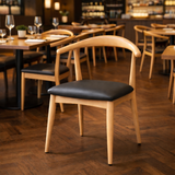 Natural Finish Bull Horn Regular Chair