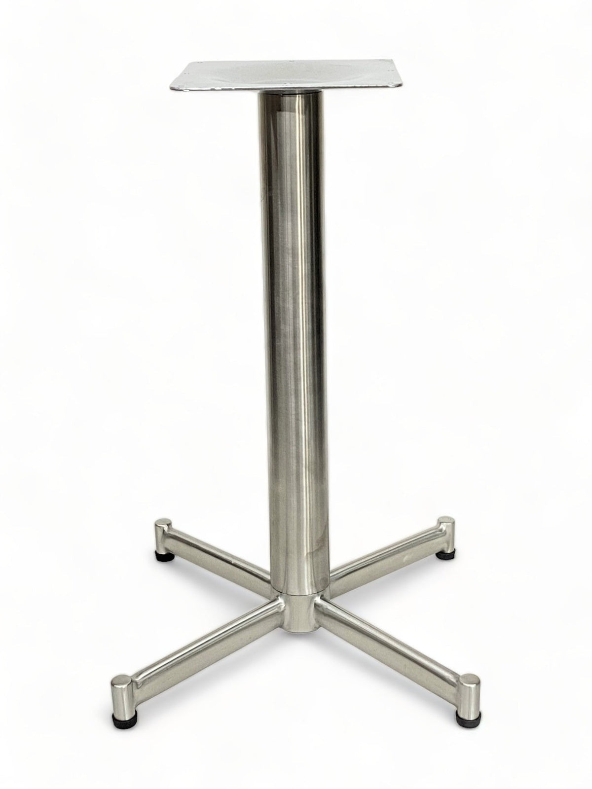 Stainless Steel Cross and T Table Base – SS2424 – 28-inch dining height