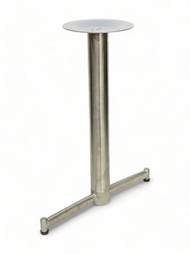 Stainless Steel Cross and T Table Base – SS522 – 28-inch dining height