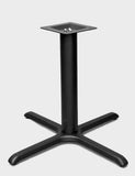 Black Steel Cross Table Base – STB3636 – 28-inch dining height