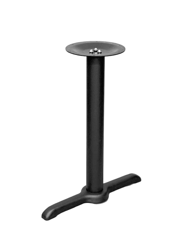 Black Steel T Table Base – 28" Dining Height