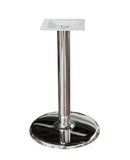 Chrome Steel Round Table Base – STC17R – 28-inch dining height