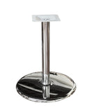 Chrome Steel Round Table Base – STC22R – 28-inch dining height