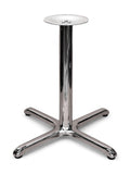 Chrome Steel Cross and T Table Base – STC3030 – 28-inch dining height
