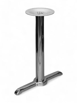 Chrome Steel Cross and T Table Base – STC522 – 28-inch dining height