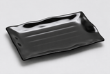 Alternate studio view of the 24120BK black melamine plate
