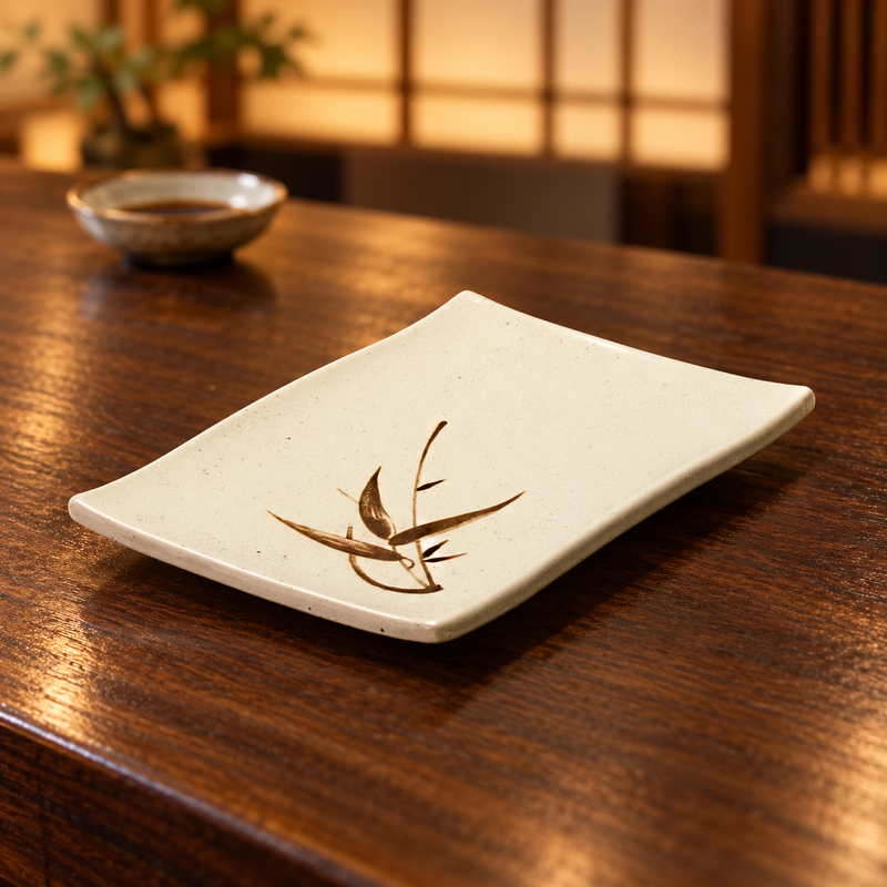 Autumn Grass 509B-J plate on a dining counter