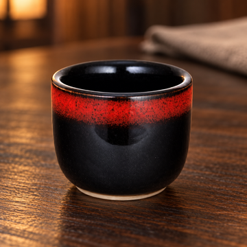 JX8-8 lifestyle sakebar showing the actual cup