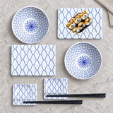 SU1-AM complete set on a stone dining tabletop