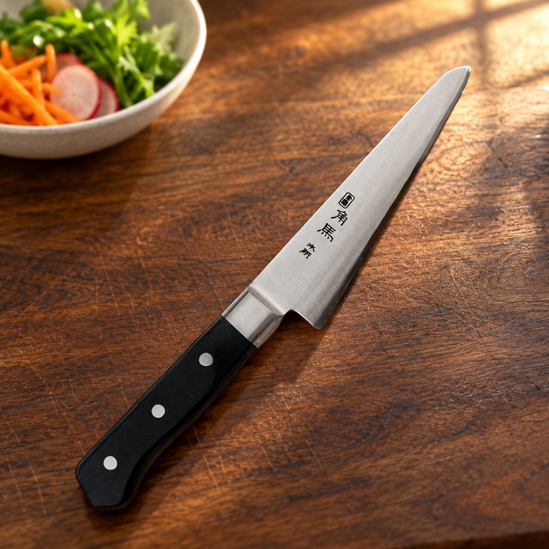 TU-9010 boning knife at a kitchen preparation station