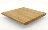 Natural White Oak Plank Live-Edge Restaurant Tabletop – product view