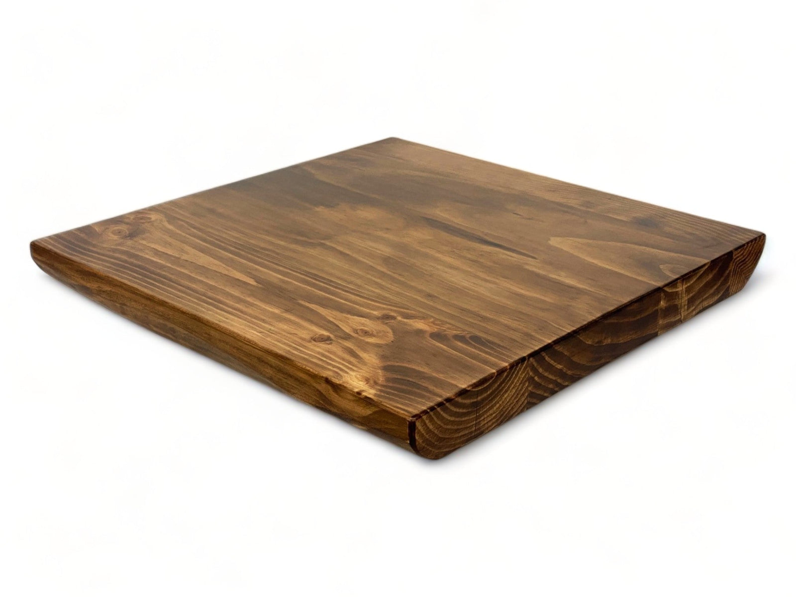 Light Walnut Pine Log-Edge Restaurant Tabletop – product view