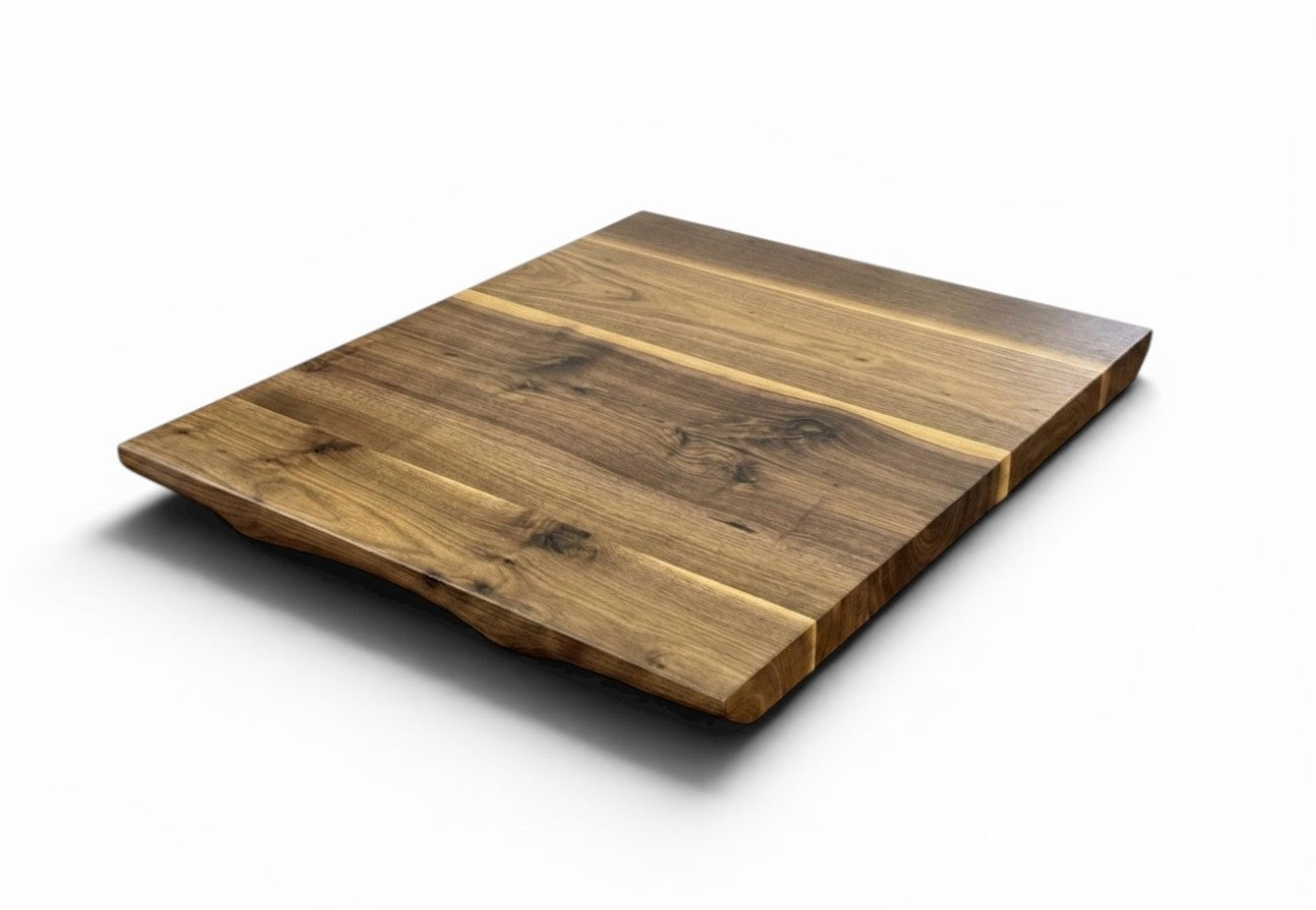 Black walnut plank live-edge tabletop