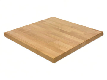 Natural finish beechwood butcher block restaurant tabletop