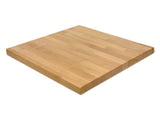 Natural finish beechwood butcher block restaurant tabletop