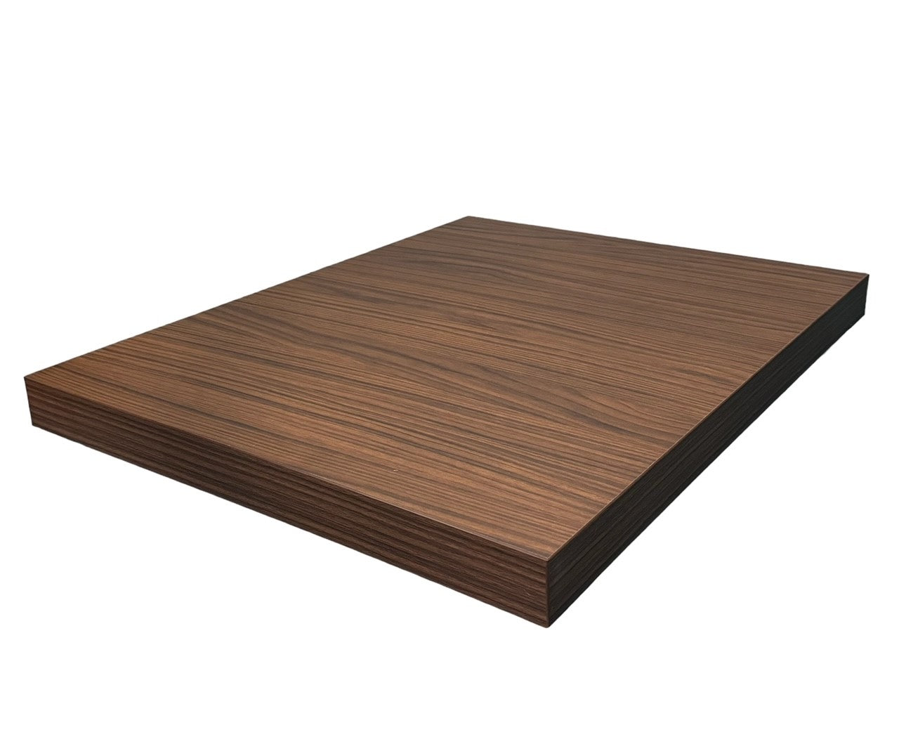 Montana Walnut finish laminate restaurant tabletop