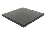 Dark finish carbonized ashwood butcher block tabletop