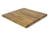 Light finish carbonized ashwood butcher block tabletop