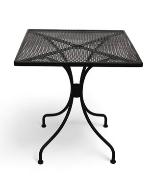 Black Metal Mesh Patio Table, 28" – Square