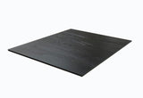 Black wood-grain HPL patio tabletop