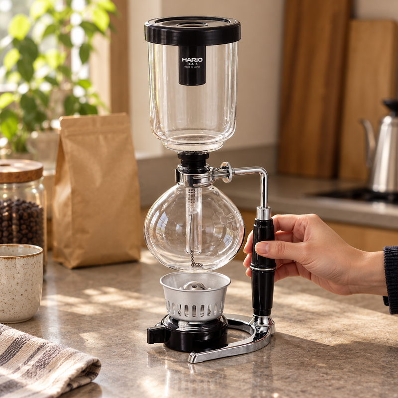 tcar-5 — The coffee maker on the countertop