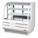 Turbo Air TCGB-48DR-W white curved-glass dry bakery display case