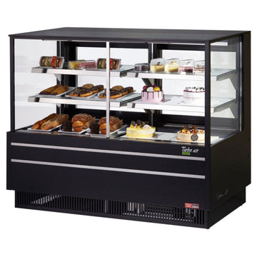 Turbo Air TCGB-60UF-CO-B-N black straight-front refrigerated and dry combination bakery case