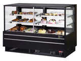 Turbo Air TCGB-72UF-CO-B-N black straight-front refrigerated and dry combination bakery case