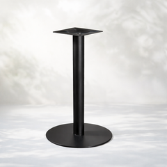 Round Iron Table Base 18"– Commercial Black Steel