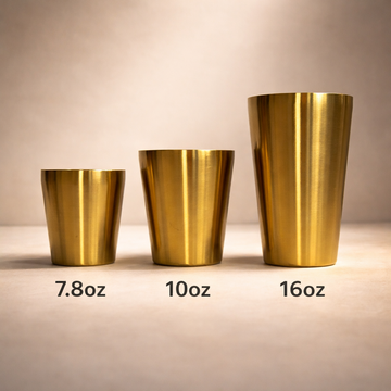 Titanium Cup Water (Vacuum) 10oz, 3-1/4″Dx3-7/8″H