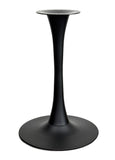 Black Steel Round Trumpet Table Base – TRB20R – 28-inch dining height