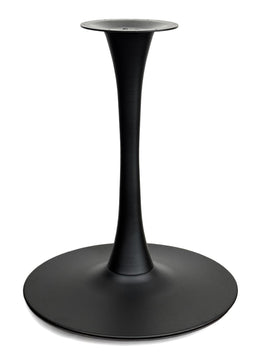Black Steel Round Trumpet Table Base – TRB24R – 28-inch dining height