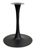 Black Steel Round Trumpet Table Base – TRB24R – 28-inch dining height
