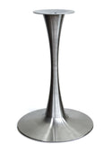Stainless Steel Round Trumpet Table Base – TRS20R – 28-inch dining height