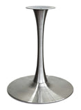 Stainless Steel Round Trumpet Table Base – TRS24R – 28-inch dining height