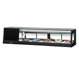 Turbo Air SAS-60L-N straight glass refrigerated sushi case, left side condenser