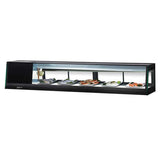 Turbo Air SAS-70L-N straight glass refrigerated sushi case, left side condenser
