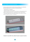 Original manufacturer SAK/SAS series counter-sealing installation illustration. Shared series placement detail; pictured case length and condenser orientation are illustrative.