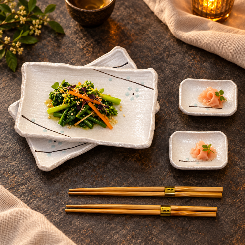 JX-WSS6 with a vegetable appetizer setting