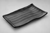 YG-5508MB single rippled rectangular plate in an oblique view
