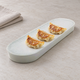 YG-5711NG Natural Series melamine plate with three small gyoza