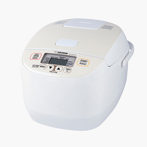 NL-DCC18-CP Pearl Beige cooker and front controls.