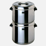 Two Zojirushi RDS-600 thermal rice holders stacked to demonstrate stackable design; listing is for one unit.