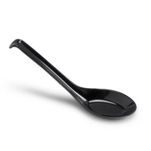 Melamine Soup Spoon 6-1/4", Black
