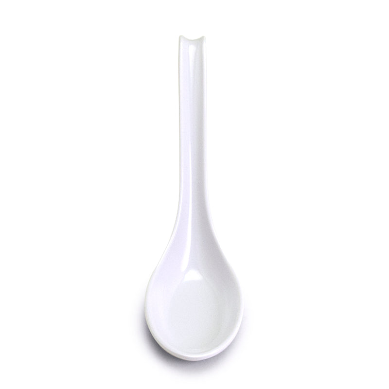 023-W white melamine soup spoon